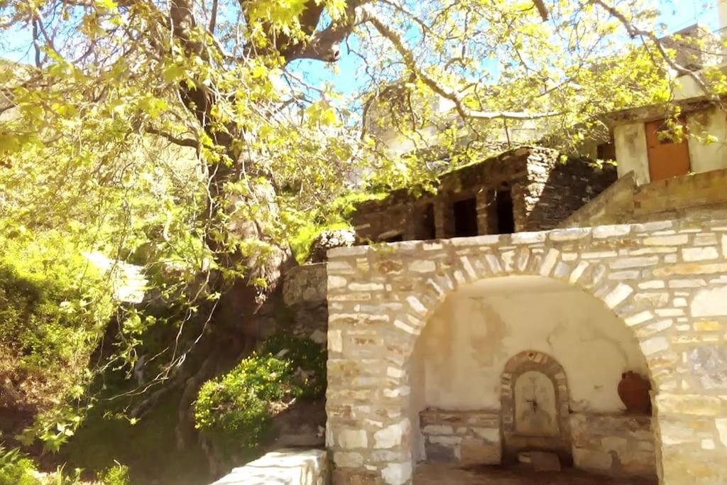 Naxos Mountain Retreat - Tiny House Build On Rock Koronos Exterior foto